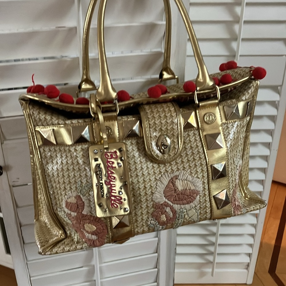 Vintage Betsey Johnson Bag/Tote By Betseyville With Handles & Inside Pockets